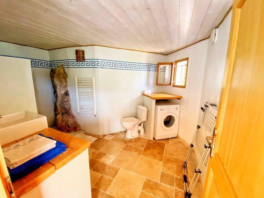 Bas De Villa Au Milieu Des Oliviers. Chateauneuf-Villevieille Экстерьер фото